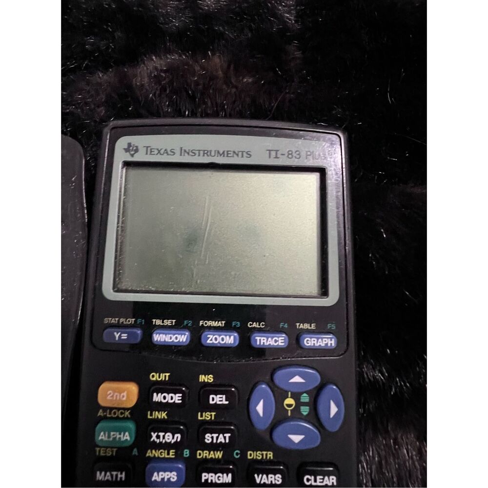 Texas Instruments T1-83 Plus Graphing Calculator - Black W/ Cover Tested Working - Picture 2 of 5